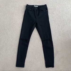 Topshop Jamie Knee Rip Jeans